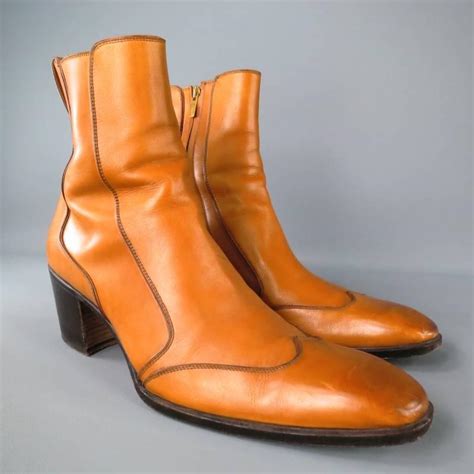 ysl jonny boot heel height|Yves Saint Laurent Johnny Patent Leather Boots .